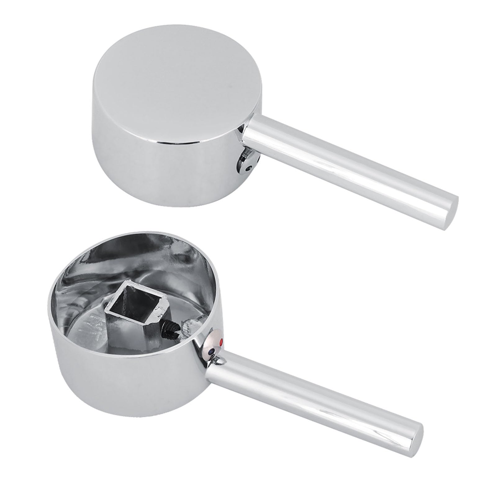 Itonash Valve Bathroom Basin Water Tap Handle, Zinc Alloy Valve Lever Tap Replacement Head, Faucet with 45mm Cartridge