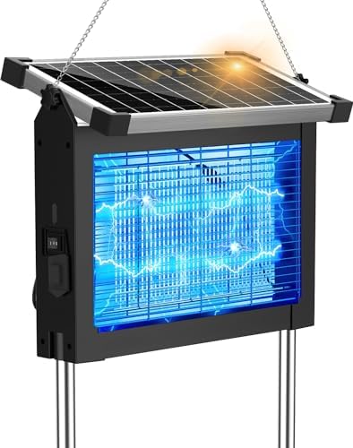 Amazon.com : PALONE Solar Bug Zapper Outdoor, Detachable Solar Mosquito ...