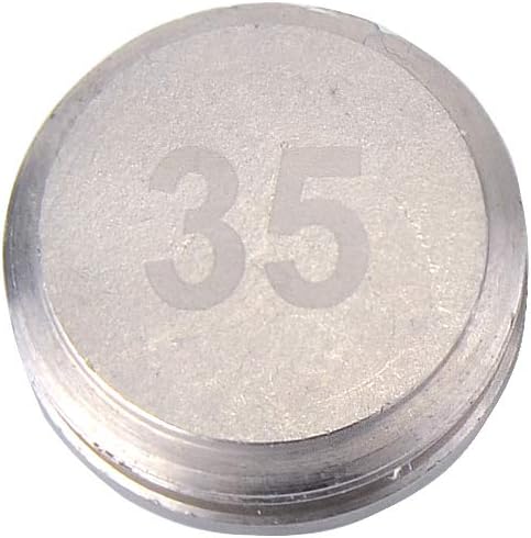 GOOACTION Stroke Lab Putter Weights (2PCS) - Selectable 5g/10g/15g/20g/25g/30g/35g, Black/Silver Stainless Steel, 0.795" Diameter
