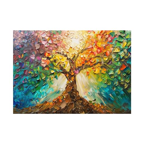 Décoration murale moderne WODJEM impression sur toile de paysage premium 60x80cm