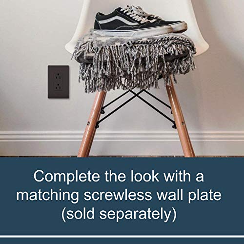 Legrand Radiant 15 Amp Decorator Receptacle Tamper Resistant Outlet, Brown, 885Trcc8 #TOP2