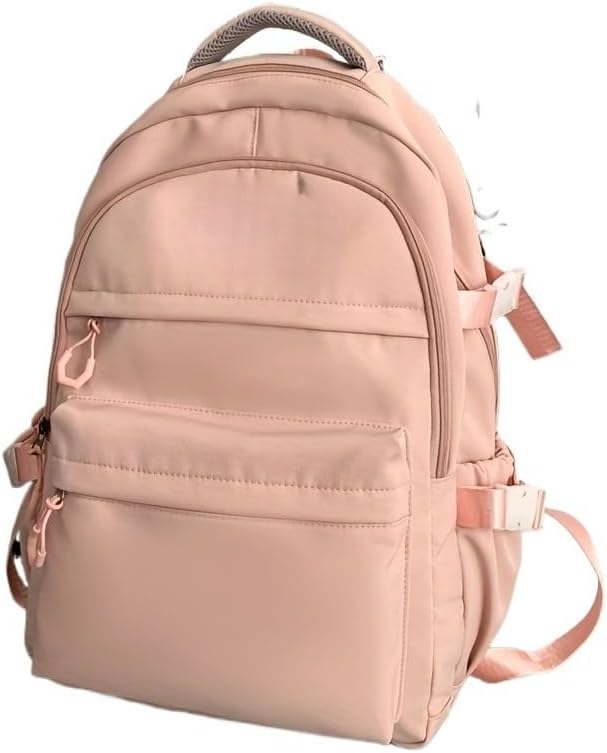 Women's Solid Color Backpack, Large Capacity Lightweight for Travel, Commute, Laptop & Vacation Use (white)