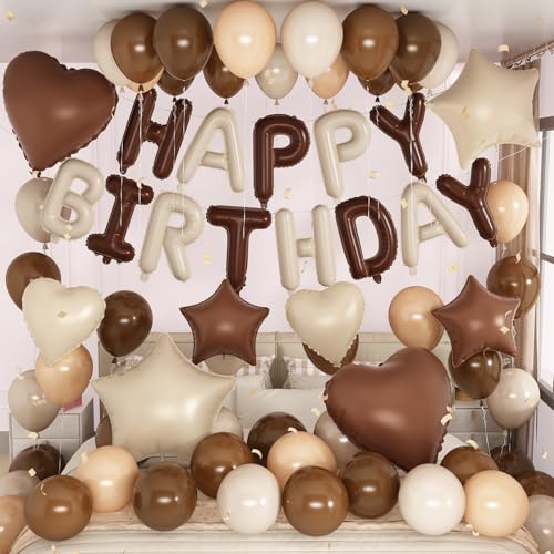 Déco anniversaire bohème marron : kit ballons complet contre les pannes d'idées