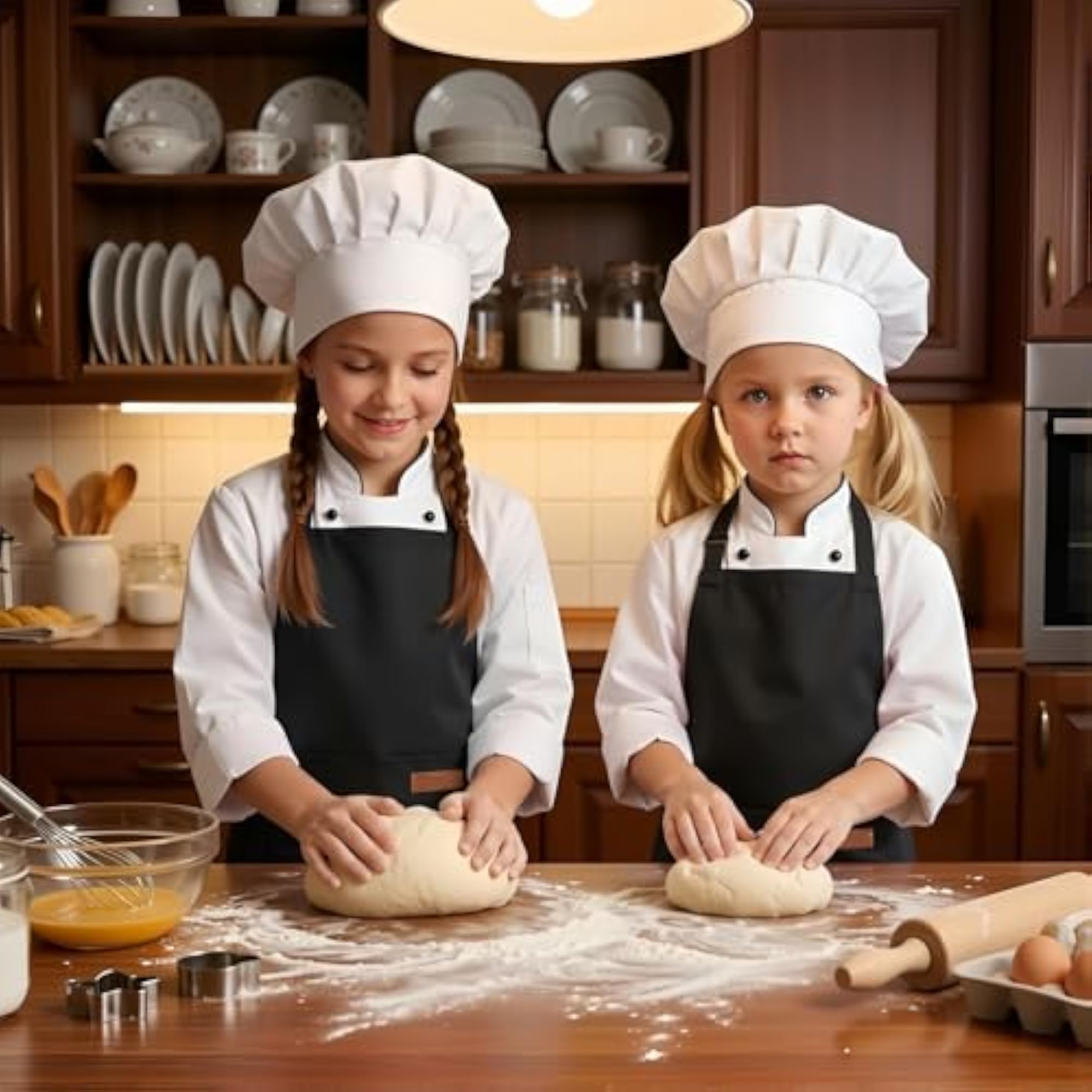 Stripes Kids Apron with 2 Pockets for Cooking