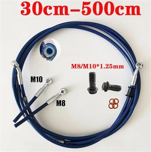 Cable freno hidráulico manguera aceite moto universal m8 m10 compatible con kawasaki suzuki yamaha 4