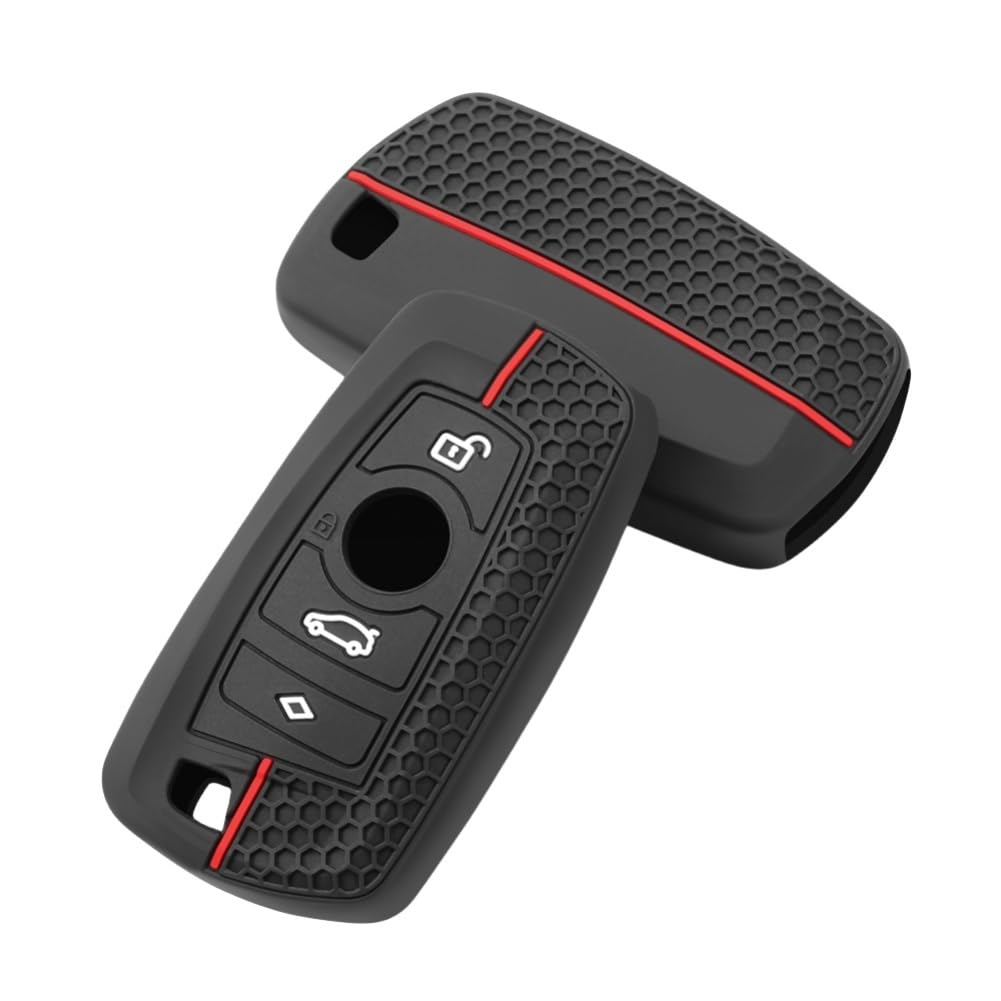 Custodia Silicone Per Chiave BMW Keyless Go - Nero (F20 F21 F30 F31 F10 F01 F15 Ecc.)