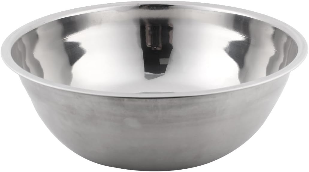 Stainless Steel Round Shaped Household Fruit Dinner Mixing Bowl 36cm Diameter Silver Tone (id: 3fa b33 440 802 972