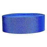 Strapworks Lightweight Polypropylene Webbing - Poly Strapping for Outdoor DIY Gear Repair, Pet Collars, Crafts - 2 Inch x 10 Yards - Royal Blue