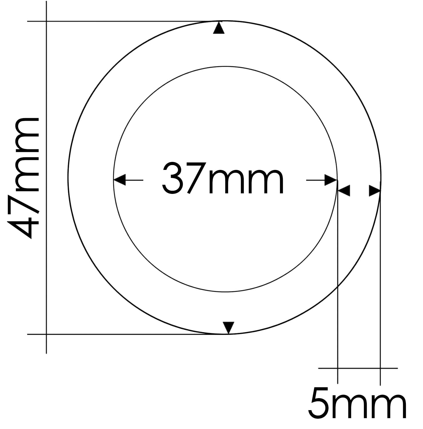 Ganzoo anneaux O en acier allié argent, 10 pièces, ronds métal pour paracorde 550, fabrication de collier et laisse de chien, accessoires de fixation fiables, soudure par point, int 20mm ext 28mm