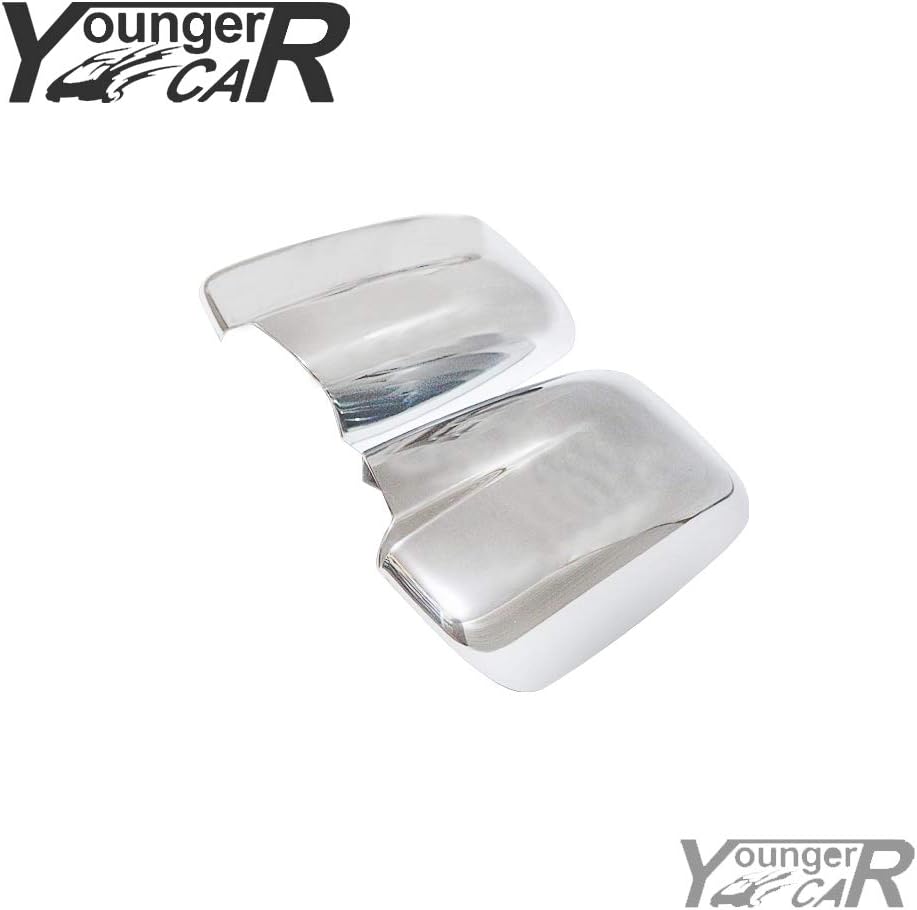 YOUNGERCAR Chrome Mirror Covers For 2009-2018 Dodge Ram 1500/2010-2017 RAM 2500 3500/2019-2023 Ram 1500 Classic Mirror Protector NO Towing W/O Turn Signal