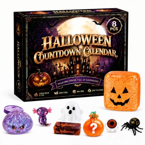 8Pcs Halloween Squeeze Toys Taba Fidget Sensory Squshies Toy Set - image 1