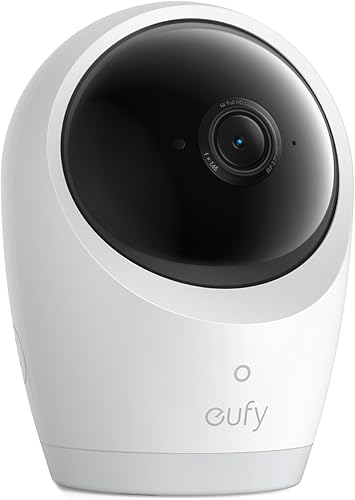 eufy Security Monitor de bebé E21 Cámara complementaria, resolución 4K UHD, panorámica de 330 e inclinación de 60, zoom de 8×, visión nocturna,