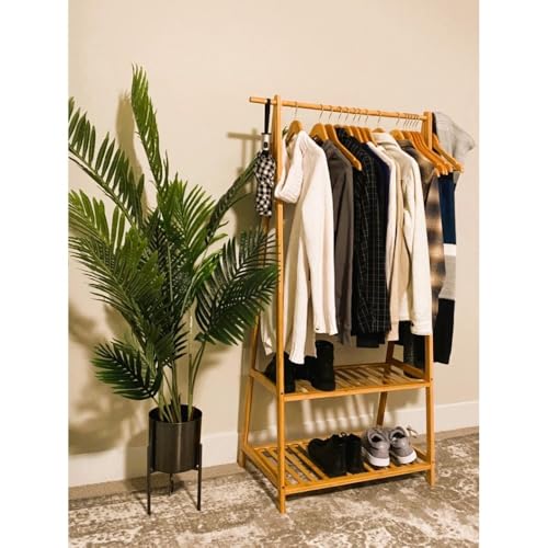Porte-manteau en bois portable pour organiser l'entrée et la chambre