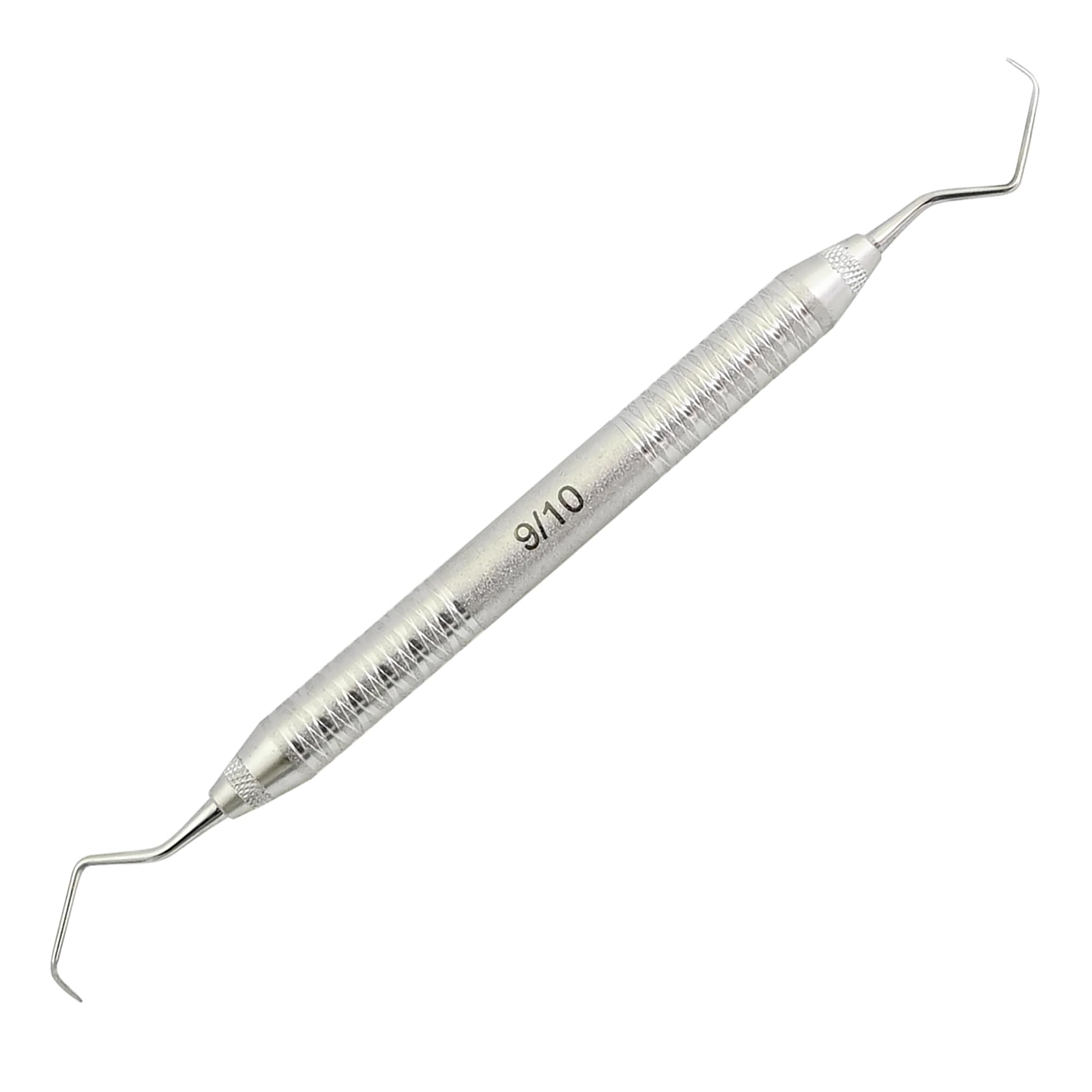 MASTERYD Gracey Dental Periodontal Curettes 9/10 Double Ended Tips Special Hollow Handle Stainless Steel Dental Veterinary Instruments for Scaling, Root Planning, and Periodontal Treatment