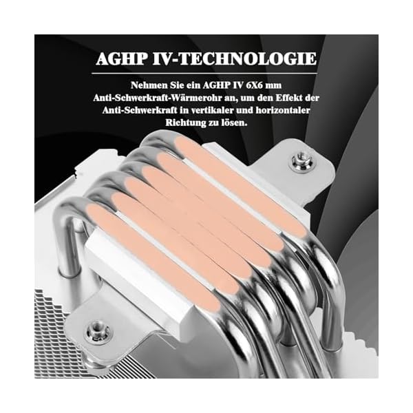 Thermalright Burst Assassin 120 SE - Refrigerador de CPU (6 tubos de calor, 12 cm, PWM, refrigeración de aire para CPU, tecnología AGHP, para Intel LGA1851/1700/115X/1200&AM4/AM5, 148 mm de alto - Image 4