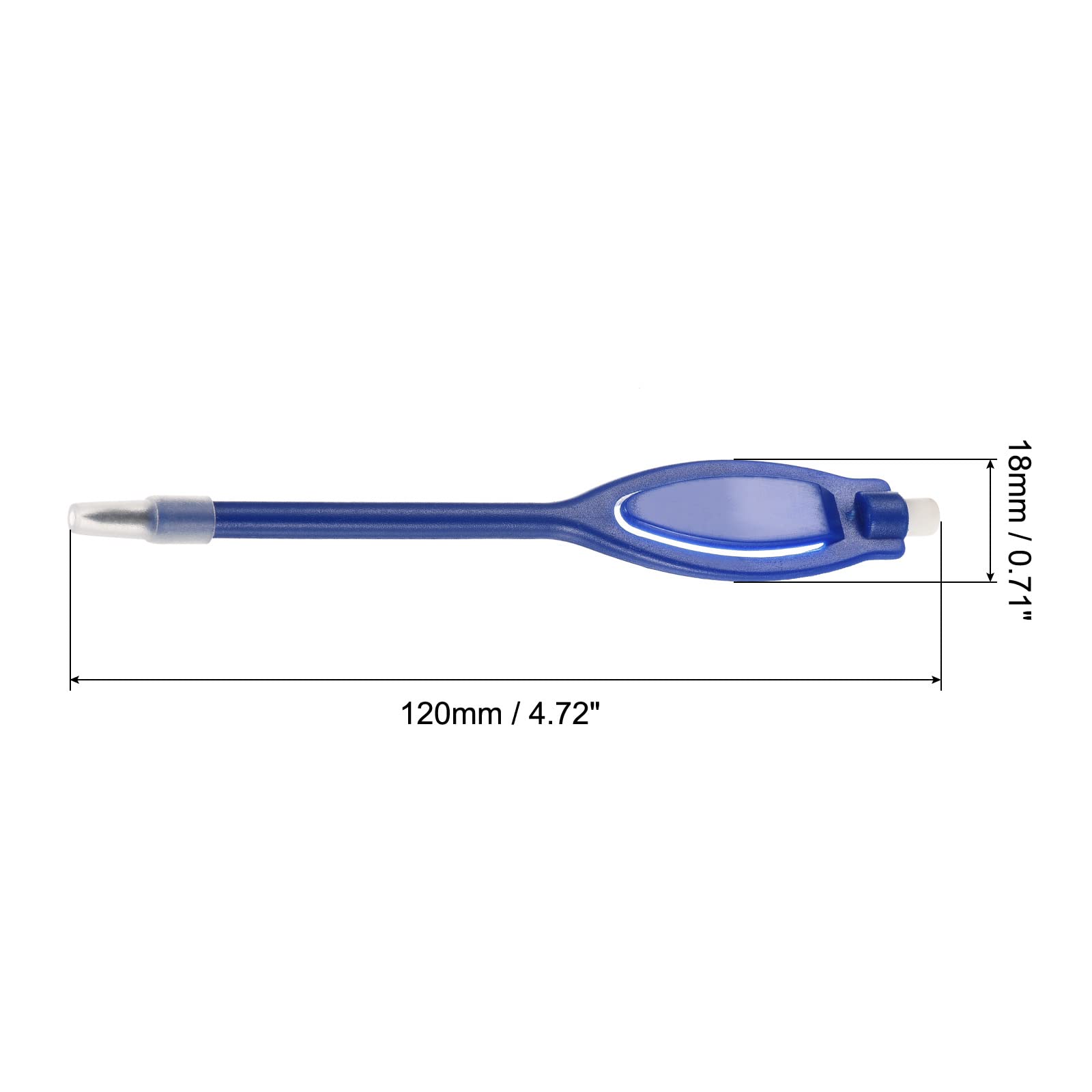 PATIKIL Golf Scoring Pencils with Eraser, 10 Pack Rectangle Clip Plastic 2H Marker Pens for Sport Games Meeting Blue - Image 2