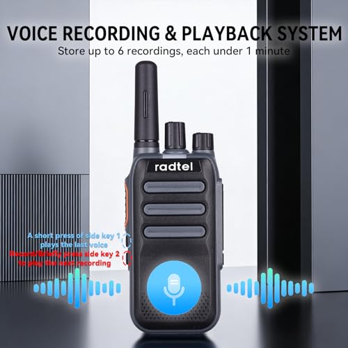 Radtel RT-A1 FRS Radio Analog & Digital DMR Radio with AI Noise Reduction Dual Noise Cancelling Walkie Talkie Voice Recording Playback Long-Lasting Battery Two Way Radio for Construction Site Airport - image 5