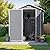 Greesum 6X4FT Resin Outdoor Storage Shed, All Weather Tool Room with Floor, Perfect for Storing Lawn Mowers, Garden Tools, Patio Furniture, Bicycles, Grey