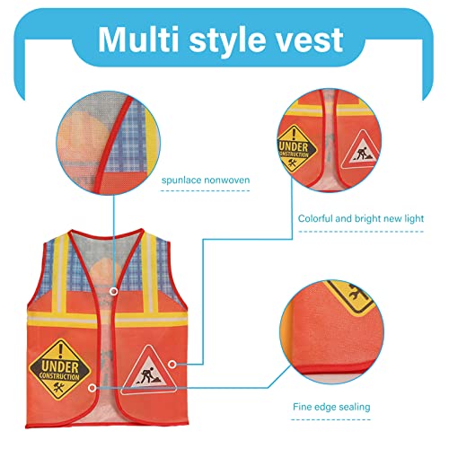 10 Pcs Kids Community Helpers Costumes Preschool Dress Up Vest Career Costumes Role Play Career Cosplay Clothes Toddler Occupation Pretend Role Play Costume For Kids Dress Up Doctor Police Fireman #TOP5