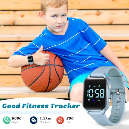 Image of LAVAREDO Kids Digital Watches for Boys Girls,Waterproof Sport Watch with Pedometer Stopwatch Vibration Alarm for Ages 5-13,No App Fitness Tracker Watch for Kids Teens Birthday Gifts