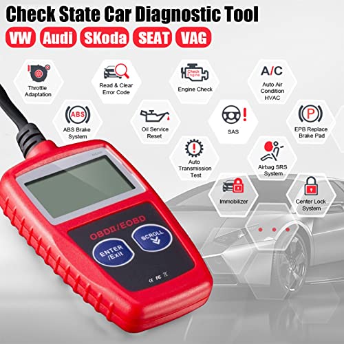 Generic Car Detector Read And Erase Codes Plug Play High-Performance Full Diagnostic Scan Tool Ms309 Red #TOP1