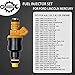 Fuel Injector Set of 8 | 4.6L 5.0L 5.4L 5.8L Engine | for Ford F150 F250 F350 E150 E250 Mustang Expedition Lincoln Mercury & More | Replace# 280150943, 0280150939, 0280150909, 0280150943, 0280150718