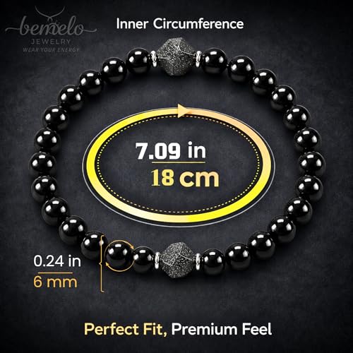 Pulsera BEMELO Obsidian Guard con piedras naturales 4mm miniatura 4