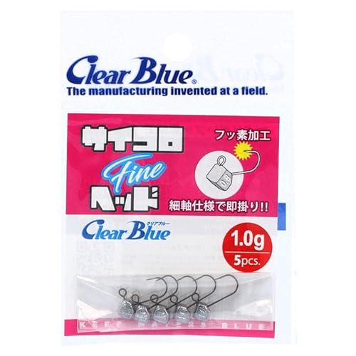 クリアブルー ジグヘッド サイコロヘッド ファイン 1.0gのサムネイル