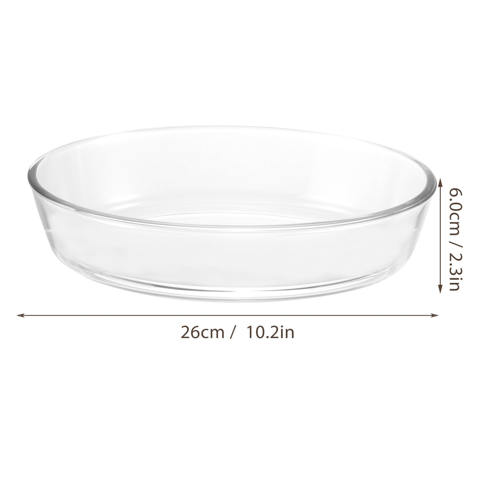 Toyvian Glas Backform aus Glas Ofenfest 2 Stück für Backofen Kuchenbackform Leicht zu Reinigen Hitzebeständig zum Backen von Rindfleisch und Ofen