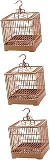 Balacoo 3 Conjuntos De Gaiola Gaiola De Pássaro Vintage Gaiola De Pássaro Decorativa Gaiola De Pássaro Estilo Vintage Gaiola De Periquito Gaiola De Pássaro Com Alimentador Papagaio Gaiola