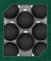 Vista 21 de Christmas By Krebs Adornos de bola de Navidad de vidrio sin costuras de diseñador hechos en EE.UU., 2 5/8" (67mm), 8 piezas