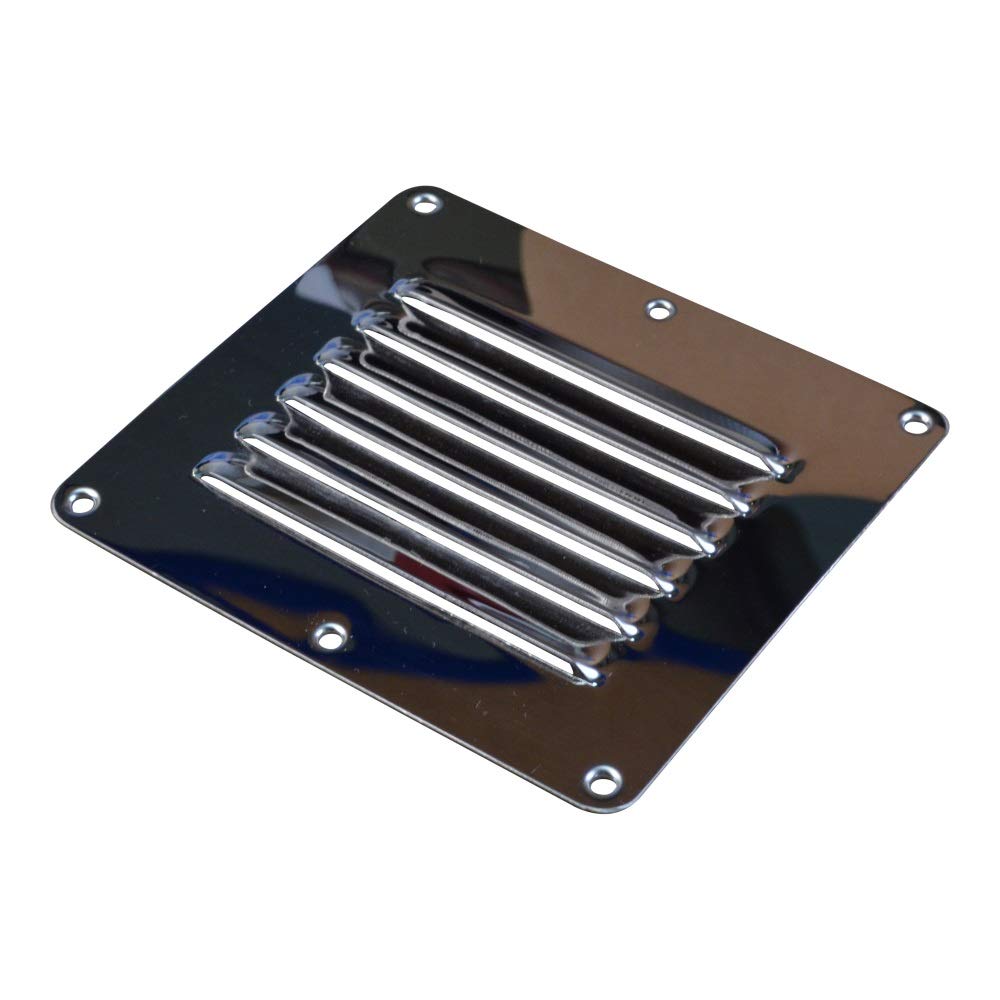 Slotted Vent 127x115mm 316 Stainless Steel, Marine-Grade, Boat Air Vent