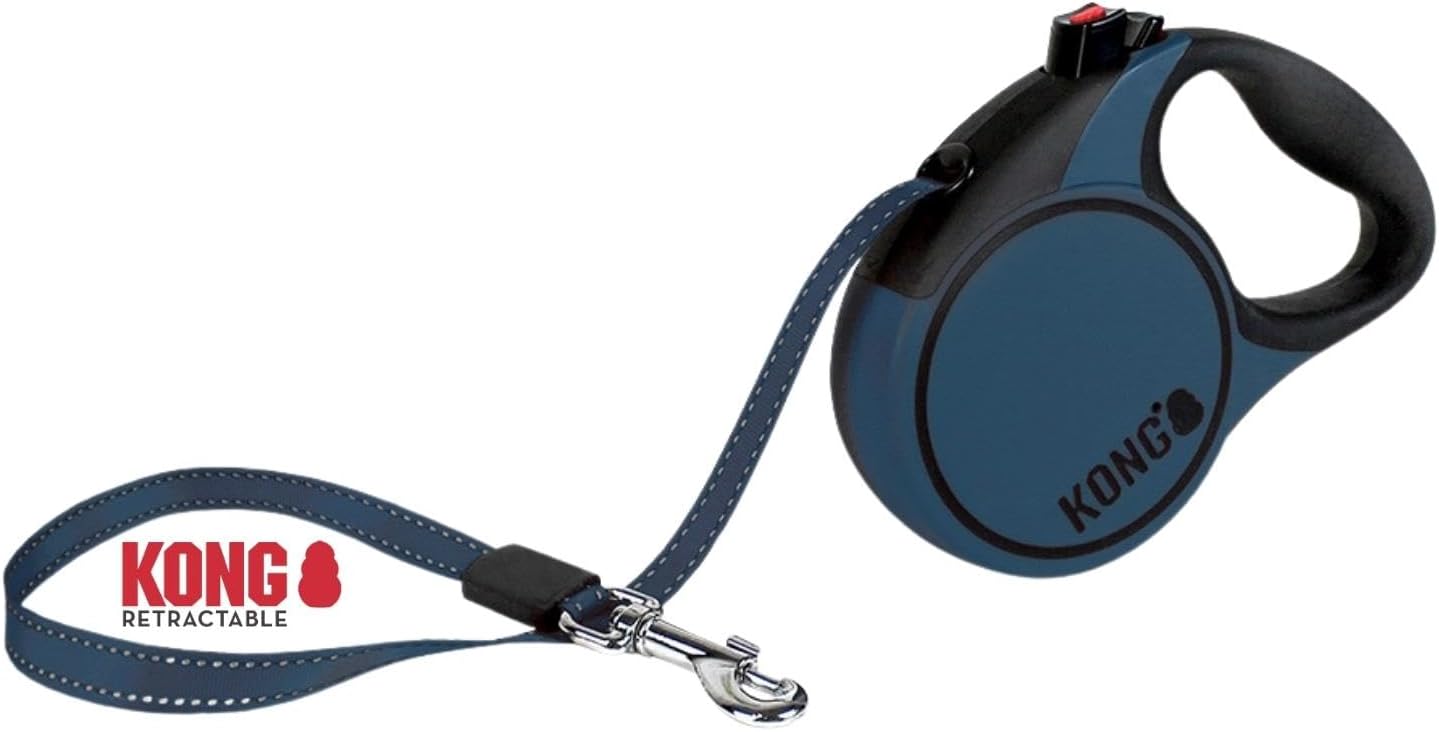 Dogit Style Hundeleine Größe M – Nylon, Mit Komfortgriff, Blau Auf Blau, 1,6x1,8 Cm