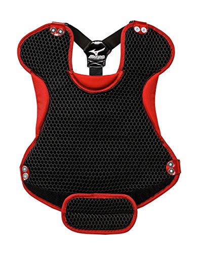 Mizuno Samurai Women's Chest Protector (13"-14") Samurai Women's Faspitch Softball Chest Protector, Cardinal-Grey #TOP1
