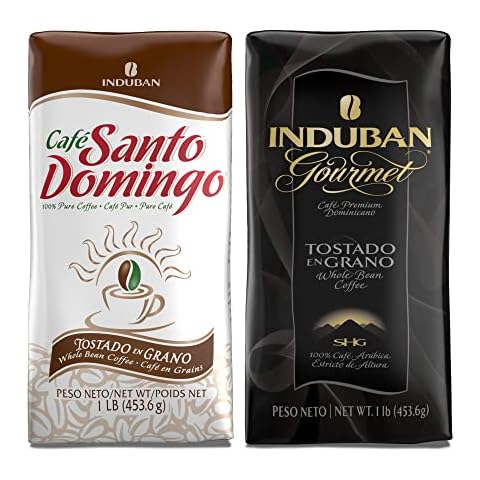 Café Santo Domingo + Induban Gourmet | Whole-Bean Coffee - 16 oz Bags Bundle - Products from the Dominican Republic Cover