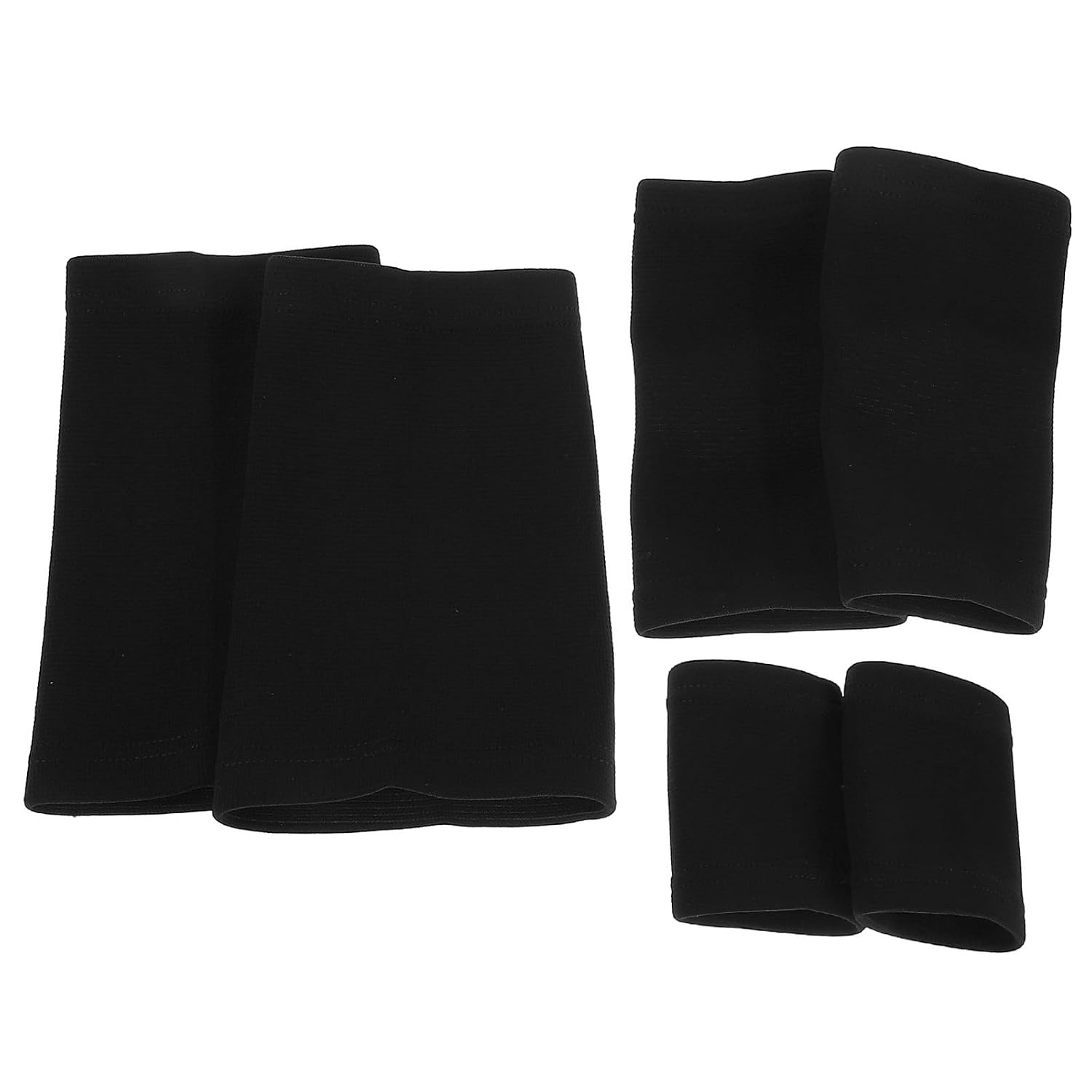 6 Pcs Sports Knee Guards and Elbow Pads Set for Soccer and Basketball, Lightweight Breathable Protective Sleeve with Comprehensive Coverage, Skin-friendly Nylon and Spandex