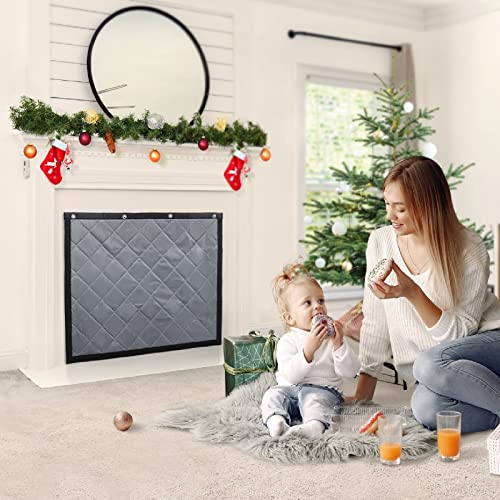 Fireplace Blanket, Fireplace Cover Stops Cold Air Heat Loss For Summer Winter, Indoor Fireplace Draft Stopper Save Energy, 39" W X 32" H #TOP6