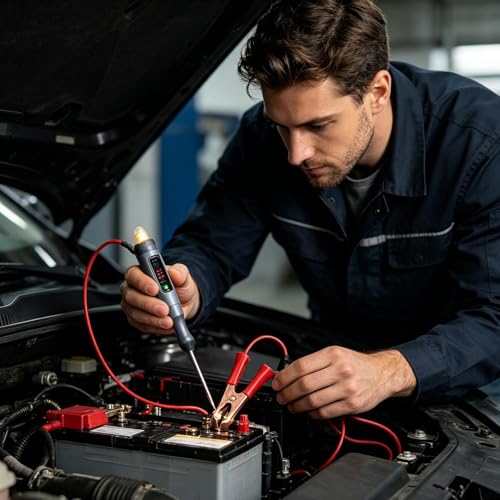 Probador de circuitos automotrices 0-45V con punta larga para faros 7