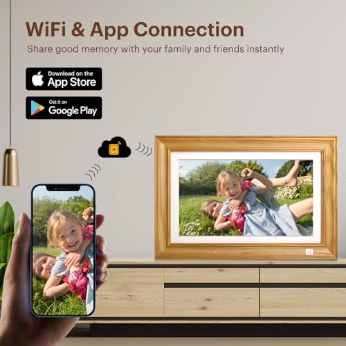 image for Kodak 14.1 Inch Smart WiFi Digital Picture Frame 1920x1080 Touch Scree