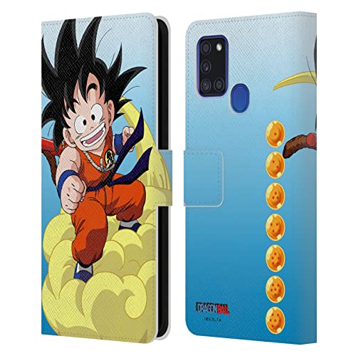 Dragon Ball Goku étui cuir Samsung A21s idéal pour vos trajets