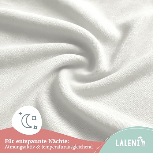 Laleni Jersey Spannbettlaken, 100x115cm, für Baby Beistellbett & Stubenwagen, 100% Baumwolle, Oeko-TEX Zertifiziert, Ivory – Ansicht 5