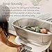 UPPAbaby Soma Smart Bassinet – 5 motions + 5 speeds + 4 Sounds with MotionSync Technology – Height Adjustable – Included Mattress, Sheet + Storage Basket – Charlie (Sand Mélange)