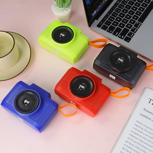 Image of MZ S675 (Portable Bluetooth Speaker) Dynamic Thunder Sound with High Bass, Stylish Camera Design with 5W Power & 800mAh Battery
