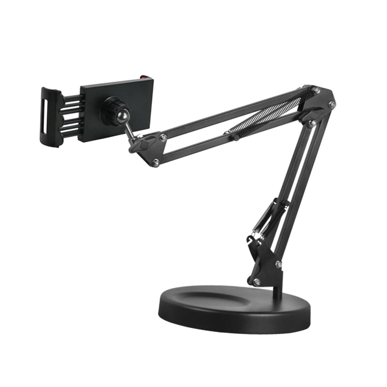 Angoily Soporte para Teléfono Móvil de Metal con Clip Soporte de Brazo de Suspensión para Escritorio para Uso Oficina y Hogar Compatible con Teléfono y Tableta