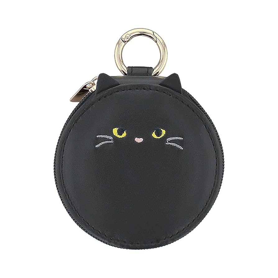 Amazon.co.jp: フラワーリング アクセサリーチャームポーチ 黒猫