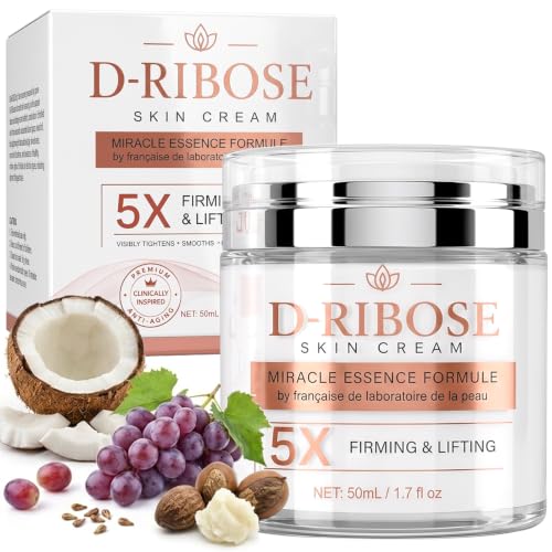 D-Ribose Skin Cream - 5X Firming & Lifting Face Cream for Crepey ...