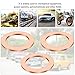 15 PCS Oil Drain Plug Gasket, 14mm Copper Crush Washer Oil Sealing Gaskets, Drain Plug Washer Replacement Compatible with OEM PN 007603-014106, Automotive Car Accessories