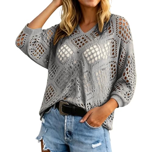 Chemisier tendance pour femme à manches dolman et col en V