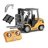 ARRISHOBBY 1:64 ‌ミニフォークリフト 建設車両 亜鉛合金ボディ フォーク・パレット・フック3in1 大人・子供向けおもちゃ アプリ操作 KF64 技適認証済