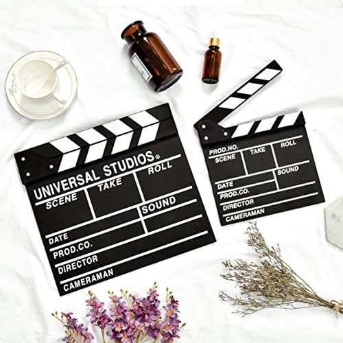ORFOFE Tema Slateboard Foto Clapboard Fotografia Artigos de Festa Reproduz Acessório Filme Papelão F